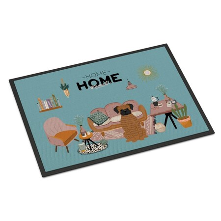 Carolines Treasures 18 x 27 in. Brindle Boxer Sweet Home Indoor or Outdoor Mat CK7962MAT